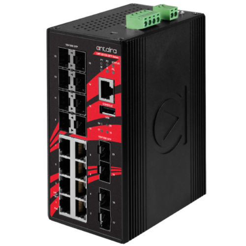 Ethernet-Switch / managed - LMP-2012G-SFP-T - Antaira Technologies - 20 Ports / Netzwerkschicht 3 / Gigabit-Ethernet