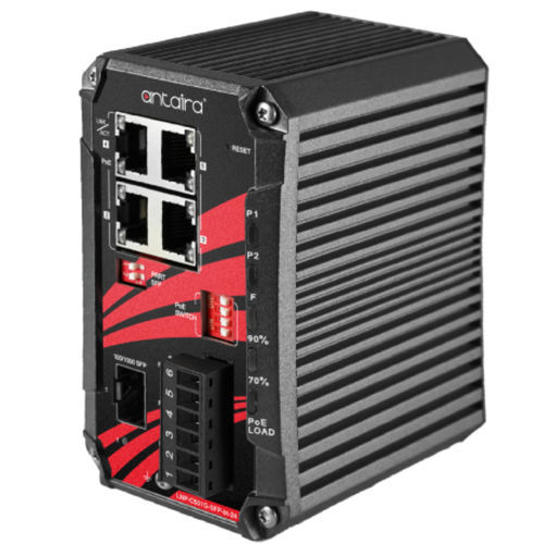 Ethernet-Switch / unmanaged - LNP-C501G-SFP-bt-24-T - Antaira Technologies - 5 Ports / Gigabit-Ethernet / Gigabit