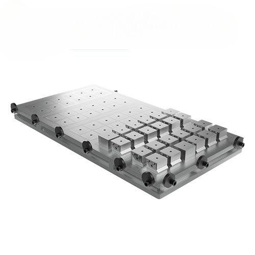 Elektropermanent-Quadratpol-Magnetspannplatte - Mastermill - WALMAG MAGNETICS - Elektropermanent / rechteckig / zum Bohren