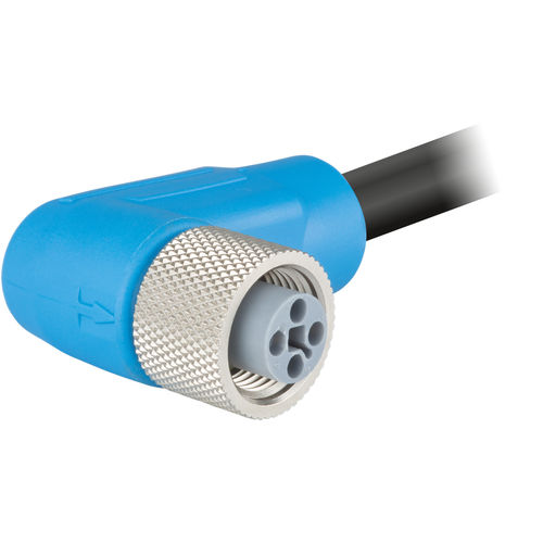 Steckverbinder für Kabel - A712-TFA043UP series - HUMMEL - Stromversorgung / Winkel / Steckdose