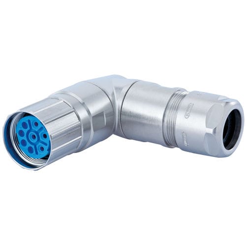 Stromversorgungs-Steckverbinder - 7.576 series  - HUMMEL - DIN / Winkel / mit Schraubverriegelung