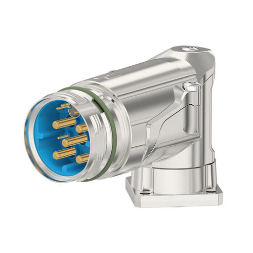 Hybrid-Steckverbinder - 7.749.06 series - HUMMEL - Winkel / zirkulär / Crimp