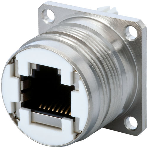 Datensteckverbinder - 7R45008000 - HUMMEL - RJ45 / zirkulär / Flansch