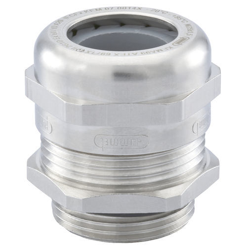 Kabelverschraubung / vernickeltes Messing - HSK-M-EMC-PVDF-Ex - HUMMEL - IP68 / IP69K / ex-geschützt