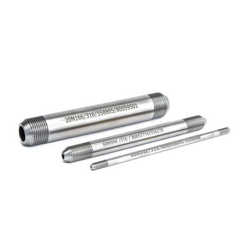 Edelstahlnippel - 20 series - Haskel - Gewinde / für Pneumatikanwendungen / rechtsseitig