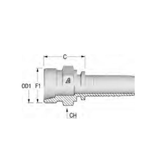 Hydraulikanschluss - H1211110 - ALFAGOMMA - Gewinde / BSP / ORFS