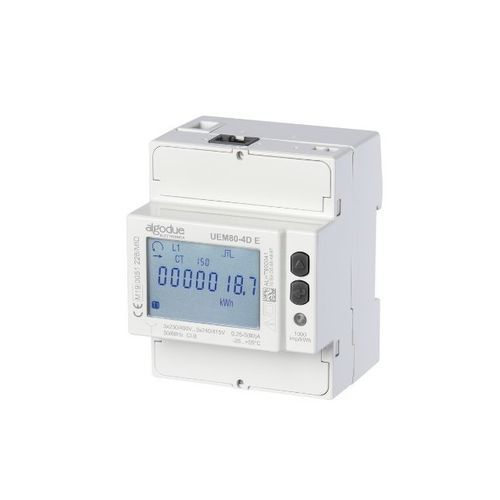Drehstromzähler - UEM80-4D E - Algodue Elettronica - für DIN-Schiene / mit Datenlogger / 50 Hz