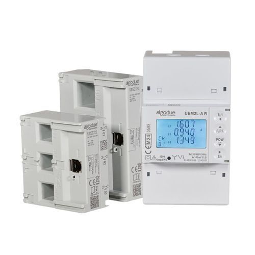 Einphasiger elektrischer Energiezähler - UEM4L - Algodue Elettronica - dreiphasig / für DIN-Schiene / RS-485