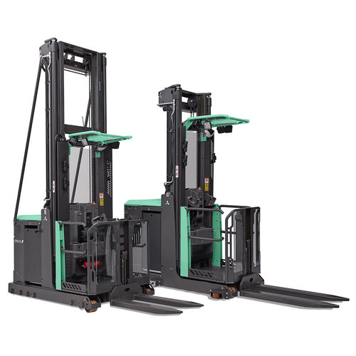 Kommissionierstapler für Lagerhallen - OPB series - Mitsubishi Forklift Trucks - elektrisch / Hoch / mit Hubgabel