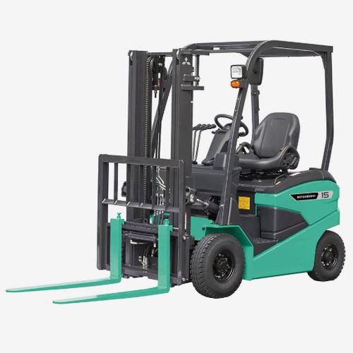 Elektrischer Gabelstapler - FB10-35(L)CB series - Mitsubishi Forklift Trucks - Sitz / für Materialumschlag / mit Gegengewicht