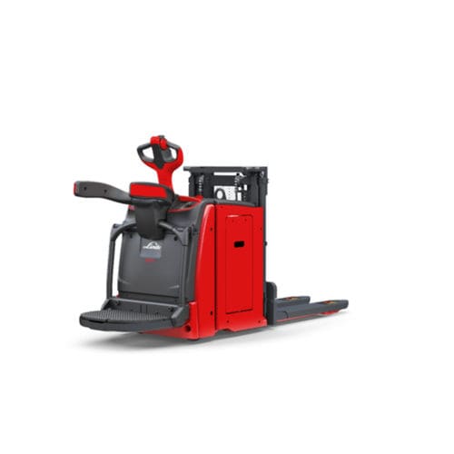 Elektrischer Stapler - D10AP - Linde Material Handling - mit Fahrerplattform / 24 V / Doppelstock