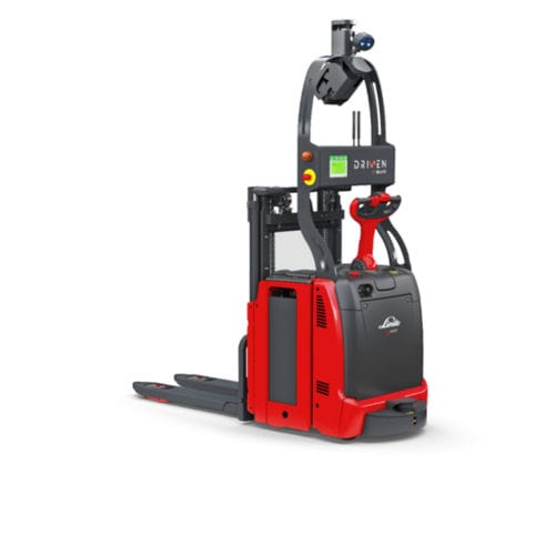 Stapler für Paletten - L-MATIC - Linde Material Handling - batteriebetrieben / FTF / Geh