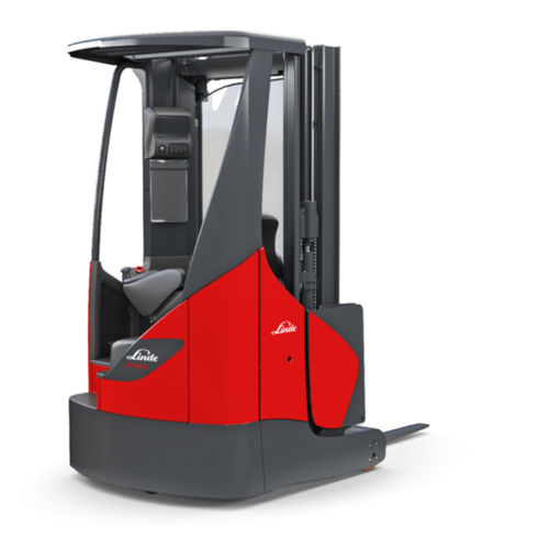Elektrischer Schubmaststapler - R1 X series - Linde Material Handling - mit Quersitz / für enge Gänge / für Palette
