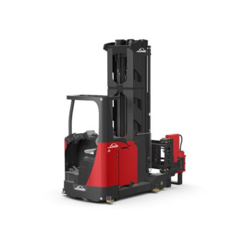 Schmalgangstapler für enge Durchgänge - A series - Linde Material Handling - elektrisch / mit Quersitz / für Materialumschlag
