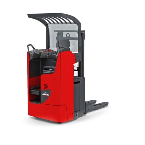 Stapler für Paletten - L1 RW series - Linde Material Handling - elektrisch / mit Quersitz / 24 V