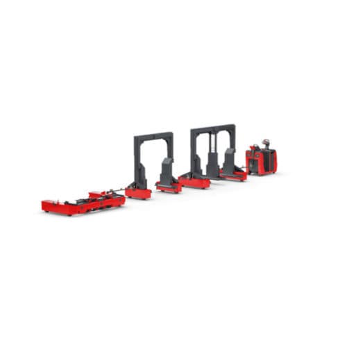 Elektrischer Schlepper - LT series - Linde Material Handling - auf Reifen / mit Fahrerstandplatz / Schlepp