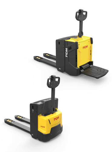 Elektrischer Hubwagen - PAL series - TCM Forklifts - mit Fahrerplattform / 24 V / Transport