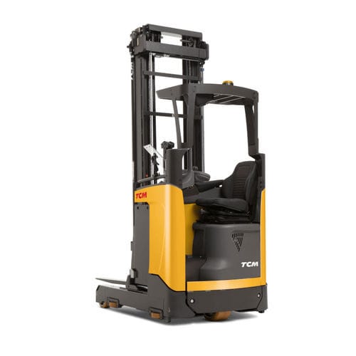 Elektrischer Schubmaststapler - RT series - TCM Forklifts - mit Quersitz / für Materialumschlag / für Lagerhallen
