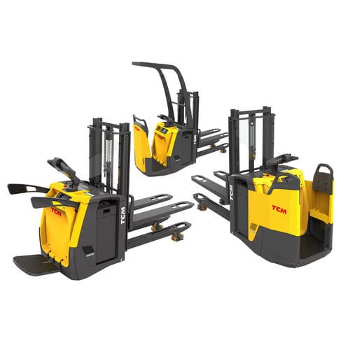 Doppelstockstapler - SRD series - TCM Forklifts - elektrisch / mit Fahrerplattform / mit Fahrerstandplatz