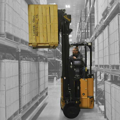 Elektrischer Gabelstapler - B3/30AC - Landoll - Sitz / für Materialumschlag / für Lagerhallen