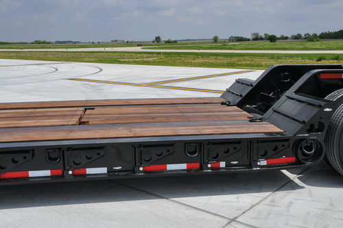Baumaschinentransporter-Anhänger - 835 - Landoll - für Industriematerial / einachsig / angehängt