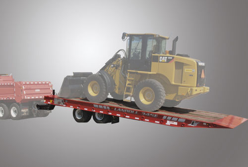 Baumaschinentransporter-Anhänger - 345F - Landoll - für Industriematerial / Tandem / angehängt