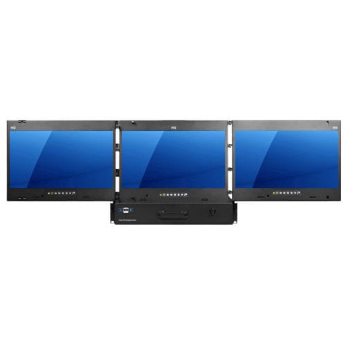 Rackeinschub mit Multi-View-Anzeige - RPM-4K17 series - Acnodes Corporation - Konsole / Tastatur / LCD-Bildschirm
