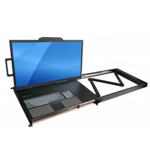 Konsole-Rackeinschub - KD80274 - Acnodes Corporation - Tastatur / LCD-Bildschirm / 1U