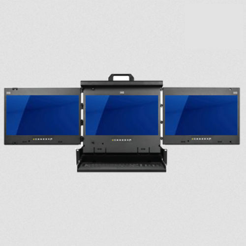 Rackeinschub mit Multi-View-Anzeige - KDR-4K17 series - Acnodes Corporation - Tastatur / 2U