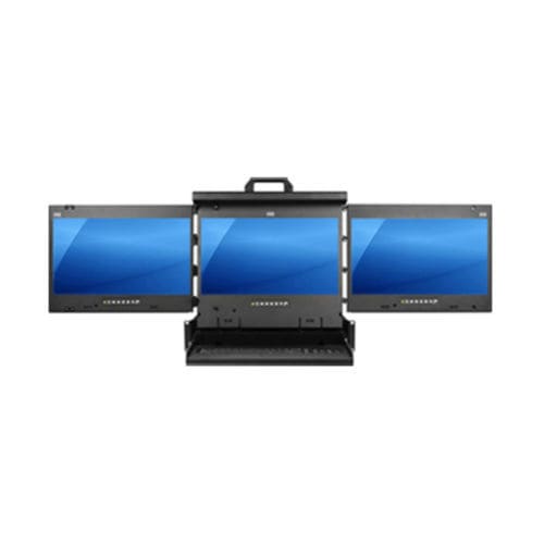 19"-Rackeinschub - KDR-AV19 series - Acnodes Corporation - mit Multi-View-Anzeige / Konsole / Tastatur