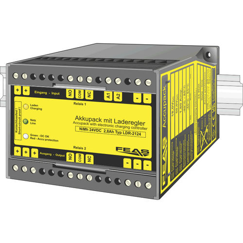 On-line-USV - LDR2124 - FEAS GmbH - 24 VDC / NiMH / für hohe Temperaturen