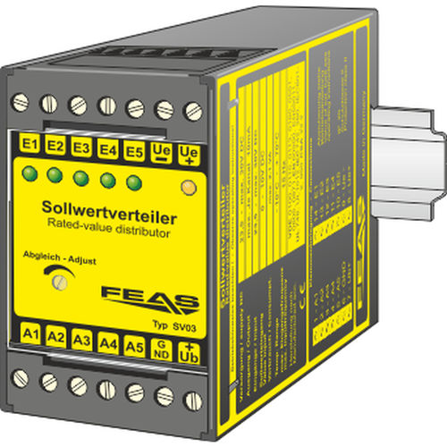Verteiler mit regelbarer Ausgangsleistung - SV03 - FEAS GmbH - IP20 / für DIN-Schiene