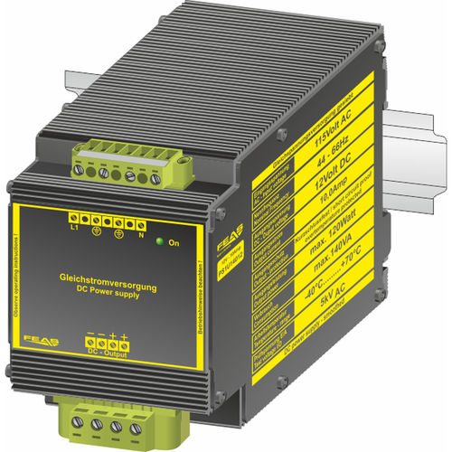 Ungeregelte Stromversorgung - PS1U14012 - FEAS GmbH - für DIN-Schiene / AC/DC / Einfachausgang