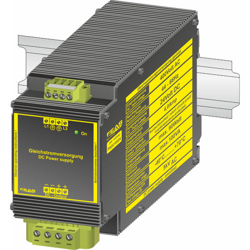 Stromversorgung für DIN-Schiene - PS2U10024 - FEAS GmbH - AC/DC / mit geglättetem Ausgang / mit Kurzschluss-Schutz