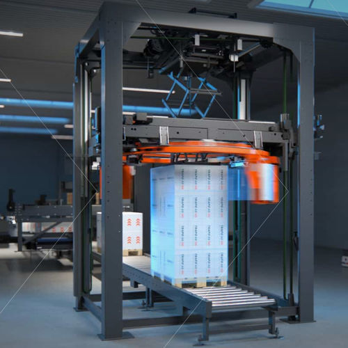 Vertikaler Stretchwickler - TSW - TRAPO GmbH - vollautomatisch / Folien / Paletten