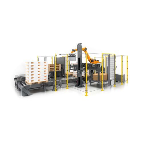 Palettierroboterzelle - HRS  - TRAPO GmbH - für Materialumschlag / Zulauf / für Werkzeugmaschinen