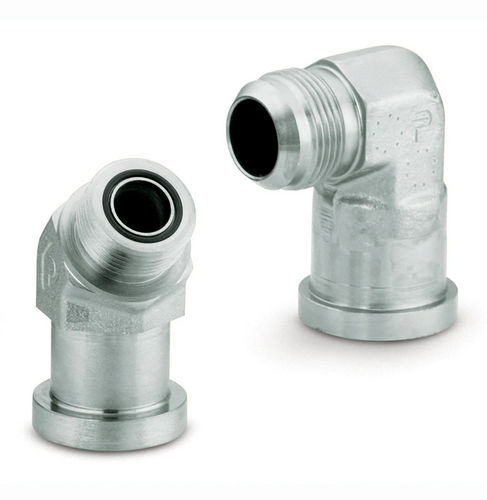 Hydraulikanschluss - F50HQ1-S - Parker Tube Fittings Division - Einschraub / Flansch / 90°-Winkel
