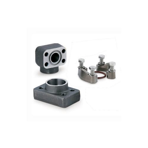 Flansch für Chemikalien - 12B3HQ1SX - Parker Tube Fittings Division - für Zahnradpumpen / für Rohre / für Roboter