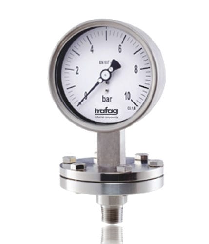 Manometer mit Zifferblatt-Anzeige - TMP 604 - Trafag AG sensors & controls - Gewinde / Edelstahl / Membran