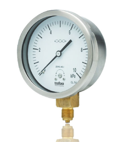 Manometer mit Zifferblatt-Anzeige - TMP 603 - Trafag AG sensors & controls - Edelstahl / Messing / mit Kapselfeder