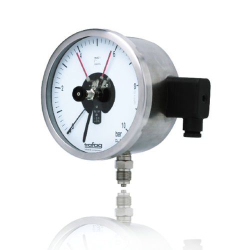Manometer mit Zifferblatt-Anzeige - TMP 502 - Trafag AG sensors & controls - Edelstahl / Rohrfeder / mit Schaltkontakt