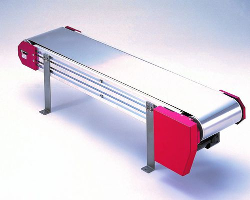 Modulares Förderband - RSC series - DYMCO. LTD. - kontinuierlich / Edelstahl / Industrie