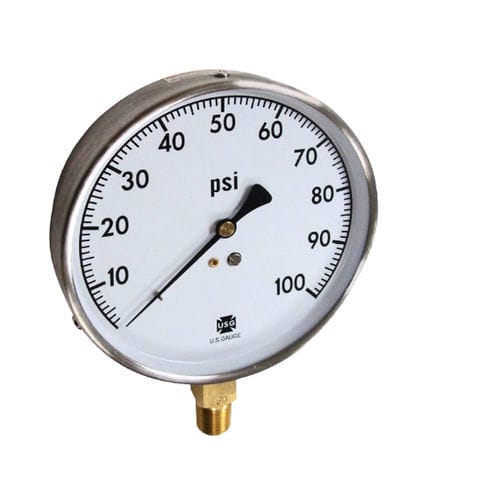 Absolutes Manometer - 5105 - AMETEK Pressure - mit Zifferblatt-Anzeige / Gewinde / Edelstahl