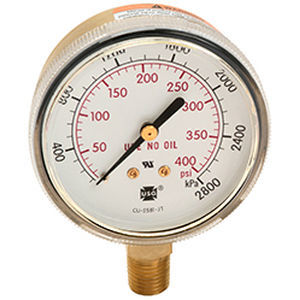 Absolutes Manometer - 600 - AMETEK Pressure - mit Zifferblatt-Anzeige / Gewinde / Messing