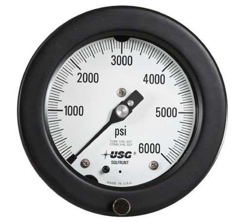 Absolutes Manometer - SOLFRUNT 1933 - AMETEK Pressure - Relativdruck / mit Zifferblatt-Anzeige / Flansch