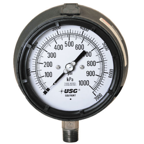Absolutes Manometer - SOLFRUNT 1986 - AMETEK Pressure - Relativdruck / mit Zifferblatt-Anzeige / Gewinde