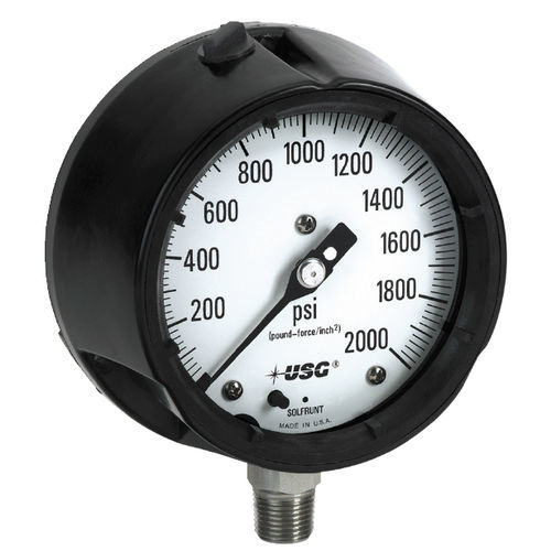 Absolutes Manometer - SOLFRUNT 1980 - AMETEK Pressure - Relativdruck / mit Zifferblatt-Anzeige / Gewinde