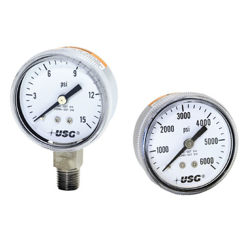Absolutes Manometer - 1522 - AMETEK Pressure - analog / Gewinde / für rückseitigen Einbau