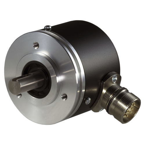 Inkrementaler Drehgeber - IS700 - W+S Meßsysteme GmbH - mit Vollwelle / Synchroflansch / RS-422