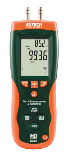 Pitotrohr-Anemometer - HD350  - Extech - digital / tragbar